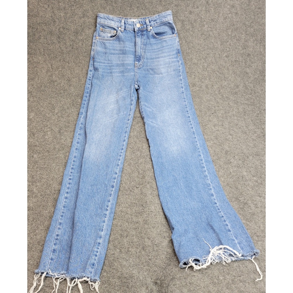 stradivarius Light Blue Straight Leg Women Jeans